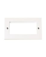 Click PRW312 2 Gang New Media Unfurnished Plate - 4 Aperture