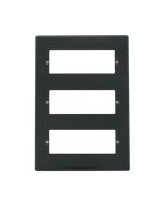 Click Deco VPAG518 3 Tier MiniGrid Frontplate - 18 Aperture Anthracite