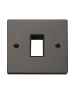 Click Deco VPBN401BK 1 Gang MiniGrid Unfurnished Plate - 1 Aperture Black Nickel