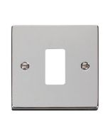 Click Deco VPCH20401 1 Gang GridPro Frontplate Chrome