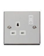 Click Deco VPCH30535WH 13A 1 Gang Zigbee Smart Switched Socket Outlet Chrome