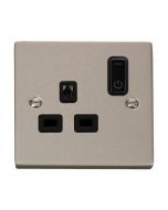 Click Deco VPPN30535BK 13A 1 Gang Zigbee Smart Switched Socket Outlet Pearl Nickel