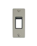 Click Deco VPPN471BK 1 Gang MiniGrid Unfurnished Architrave Plate - 1 Aperture Pearl Nickel