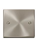 Click Deco VPSC060 1 Gang Blank Plate Satin Chrome