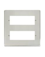 Click Deco VPSS512 2 Tier MiniGrid Unfurnished Plate - 12 Apertures Stainless Steel