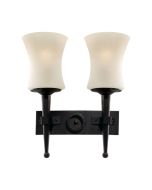 Searchlight 0812-2BK Cartwheel 2 Light Wall