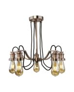 Searchlight 1065-5CU Olivia Five Light Ceiling Pendant In Copper