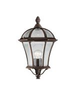 Searchlight 1568 Capri Rustic Brown Outdoor Medium Post Light