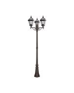 Searchlight 1569-3 Capri Rustic Brown Outdoor Lamp Post
