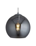 Searchlight 1621SM Balls One Light Celing Pendant In Chrome And Smoked Glass Drop 1200mm