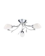 Searchlight 1763-3CC Gardenia Chrome Flush 3 Light Ceiling