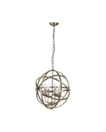 Searchlight 2474-4AB Orbit 4 Light Ceiling Pendant In Antique Brass