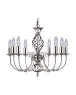 Searchlight 4489-8 Zanzibar 8 Light Silver Pendant