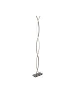 Searchlight 5679CC Platt Intergrated LED 3000K Floor Standing Light Glass Diffuser 18W 1800lm 150x13cm Chrome