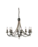 Searchlight 6348-8AB Maypole Classical E14 Ceiling Fitting 8x60W 50x60cm Antique Brass