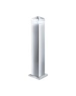 Searchlight 7202-450 LED Clear Polyc Diffuser Bollard IP44 32x0.12W 45cm Satin Silver