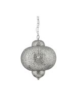 Searchlight 9221-1SS Moroccan E27 Pendant 60W 37x29cm Nickel