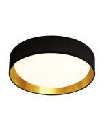 Searchlight 9371-50BGO 1 Lgt Flush Acrylic Ceiling Fitting Integrated LED 25W 125x500mm Black/Gold