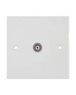 Selectric LG2164 1 Gang TV Flush Isolated Socket Bulk White