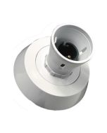 Selectric LG8327 Straight T2 Pre-Wired Clear Base Batten Lampholder Bulk White