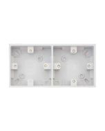 Selectric LG838-25 2 Gang Dual Box Bulk 25mm White