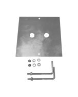 SLV 1000343 SQUARE POLE/ROX/ARCOLOS Concrete Anchor 18x18x1cm Stainless Steel 304
