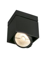 SLV 117100 KARDAMOD Sgl Sq GU10 QPAR111 Ceiling Light IP20 75W 220-240V 15.5x15.5x15.5cm Black Steel