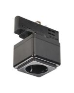 SLV 145700 EUTRAC Socket 6.3A 220-240V 9.6x6.5x9cm Black Plastic