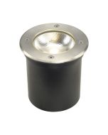 SLV 227600 ROCCI Round LED 3000K Groundlight 120Deg CRI90 IP67 IK08 9.8W 580lm 240V 12.7x12.6cm Stainless Steel 316