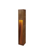 SLV 229411 RUSTY SLOT 80 E27 TC-DSE IP44 Post Light 11W 230V 80x12x12cm Rust