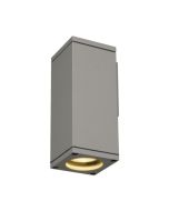 SLV 229524 THEO Square GU10 QPAR51 IP44 Wall Light 35W 230V 7x18x7.5cm Grey Aluminium