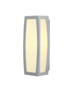 SLV 230084 MERIDIAN BOX SENSOR E27 TC-SE IP54 Wall Light 25W 230V 13.5x38x14cm Grey Aluminium