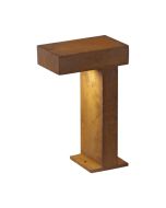 SLV 230090 RUSTY PATHLIGHT GX53 TCR-TSE IP44 Post Light 9W 230V 15.5x25x40cm Rust