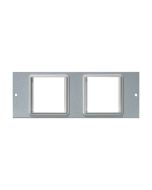 Tass STO279 Plate Euro Module 2x50mm 185x68mm Light Grey Galvanised Steel