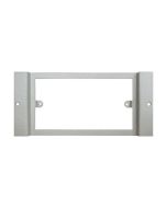 Tass STO287/FM Plate Accessory Flush Standard Twin 185x89mm Light Grey Galvanised Steel