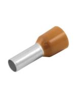 Unicrimp QBFR10 Insulated Bootlace Ferrule Brown Pack=100