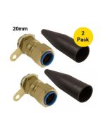 Unicrimp QCW20S-LSF 20mm Brass CW Cable Gland (S) LSF Pack=2