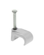 Unicrimp QFWC4 5x8mm Flat T&E Cable Clips White (10-16mm) Pack=100