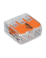 Wago 221-413 3 Way Compact Lever Connector 4mm Pack=50