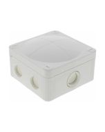 Wiska COMBI 407 95x95x60mm PVC Enclosure c/w 24A Terminals IP66 White