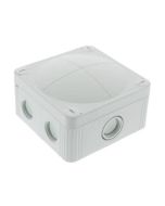 Wiska COMBI 407 95x95x60mm PVC Adaptable Box c/w 4x5P Push In Lever Terminals IP66 Black