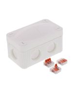 Wiska COMBI 206 85x49x51mm PVC Adaptable Box c/w WAGO 221 Terminals IP66 White