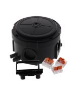 Wiska COMBI 304 82x82x57mm PVC Adaptable Box c/w WAGO 221 Terminals IP66 Black