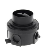 Wiska COMBI 304 82x82x57mm Rotary Cross Einpolig Junction Box IP66 Black