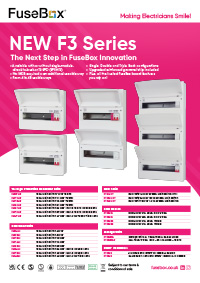 Fusebox F3 New Consumer Units